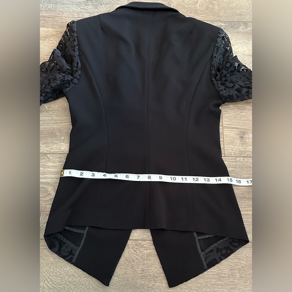 Sisley Black Lace Blazer Small - Picture 12 of 15